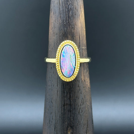 Opal Gold Ring