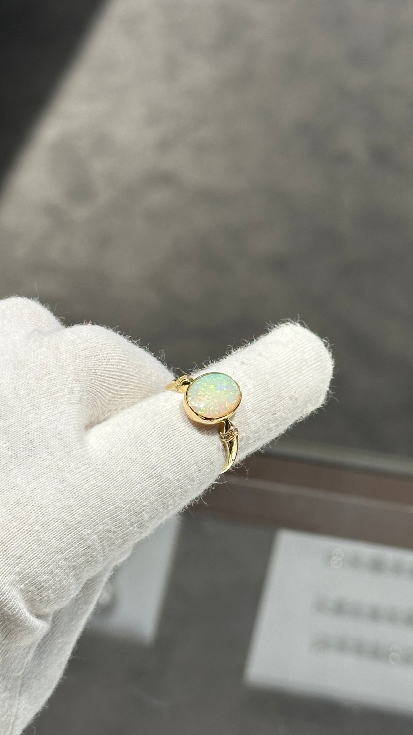 Opal Gold Ring