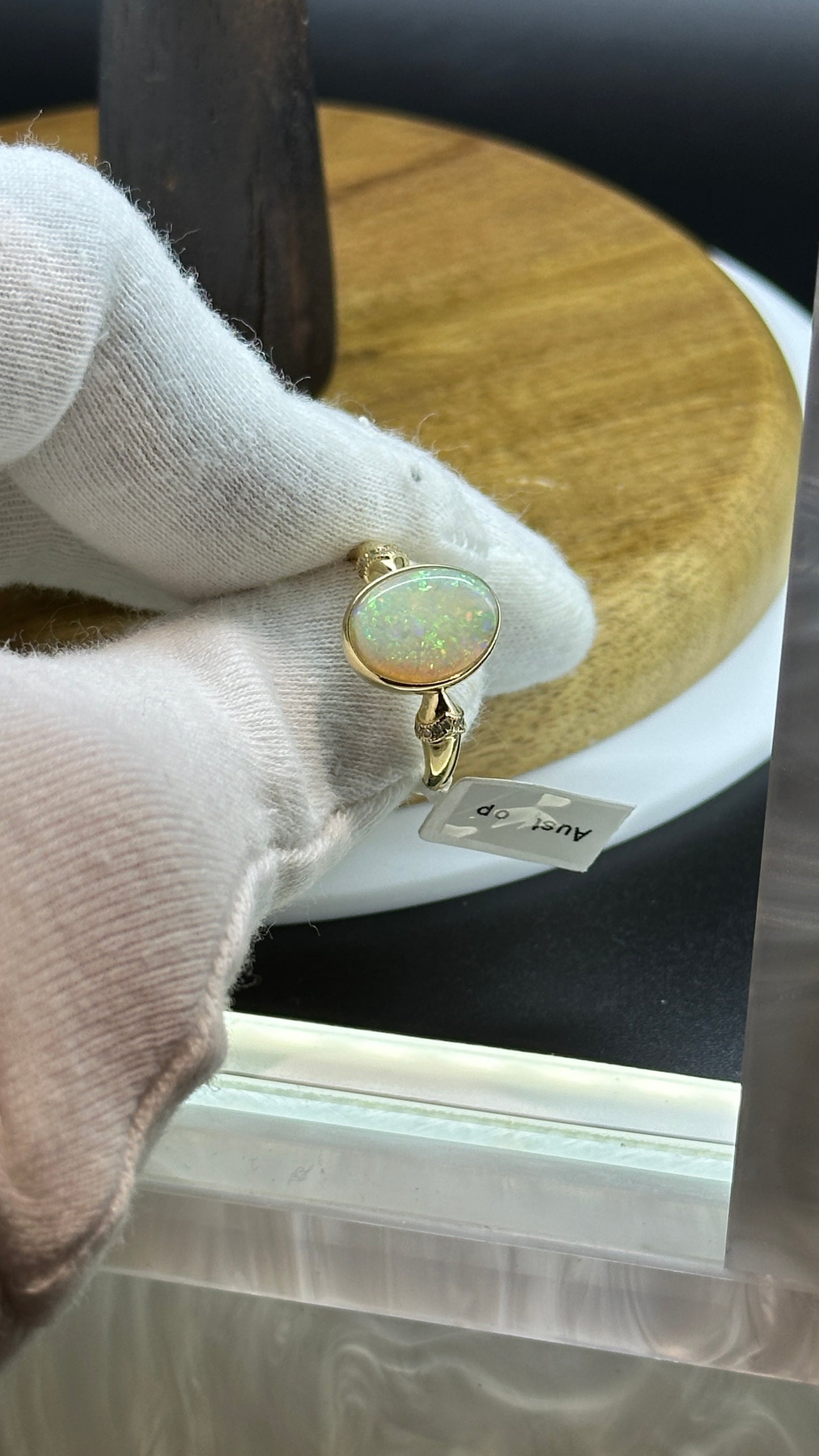 Opal Gold Ring