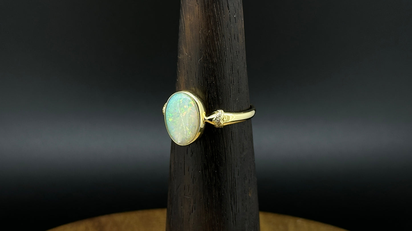 Opal Gold Ring