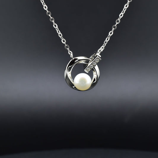 Pear Silver Necklace