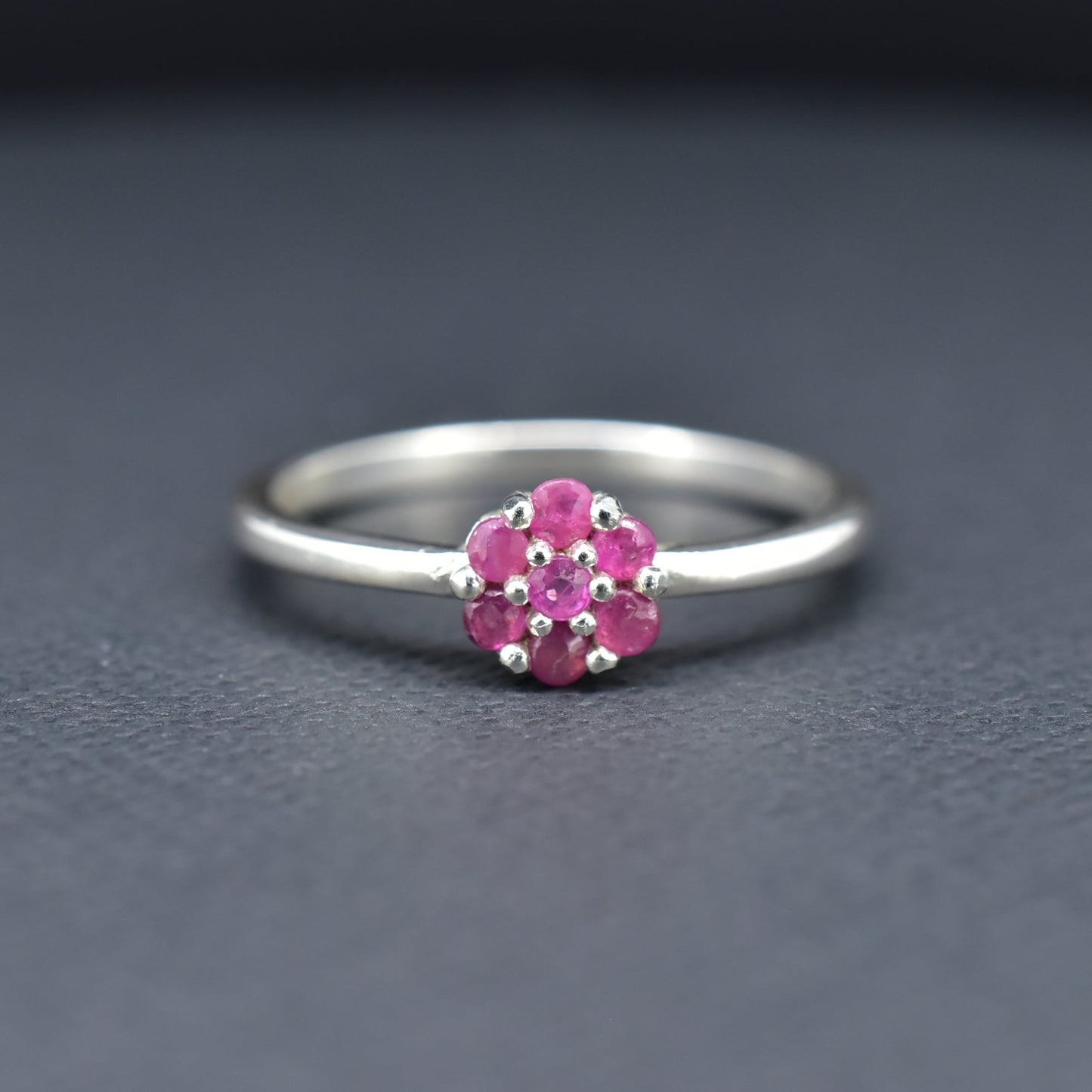 Ruby Silver Ring