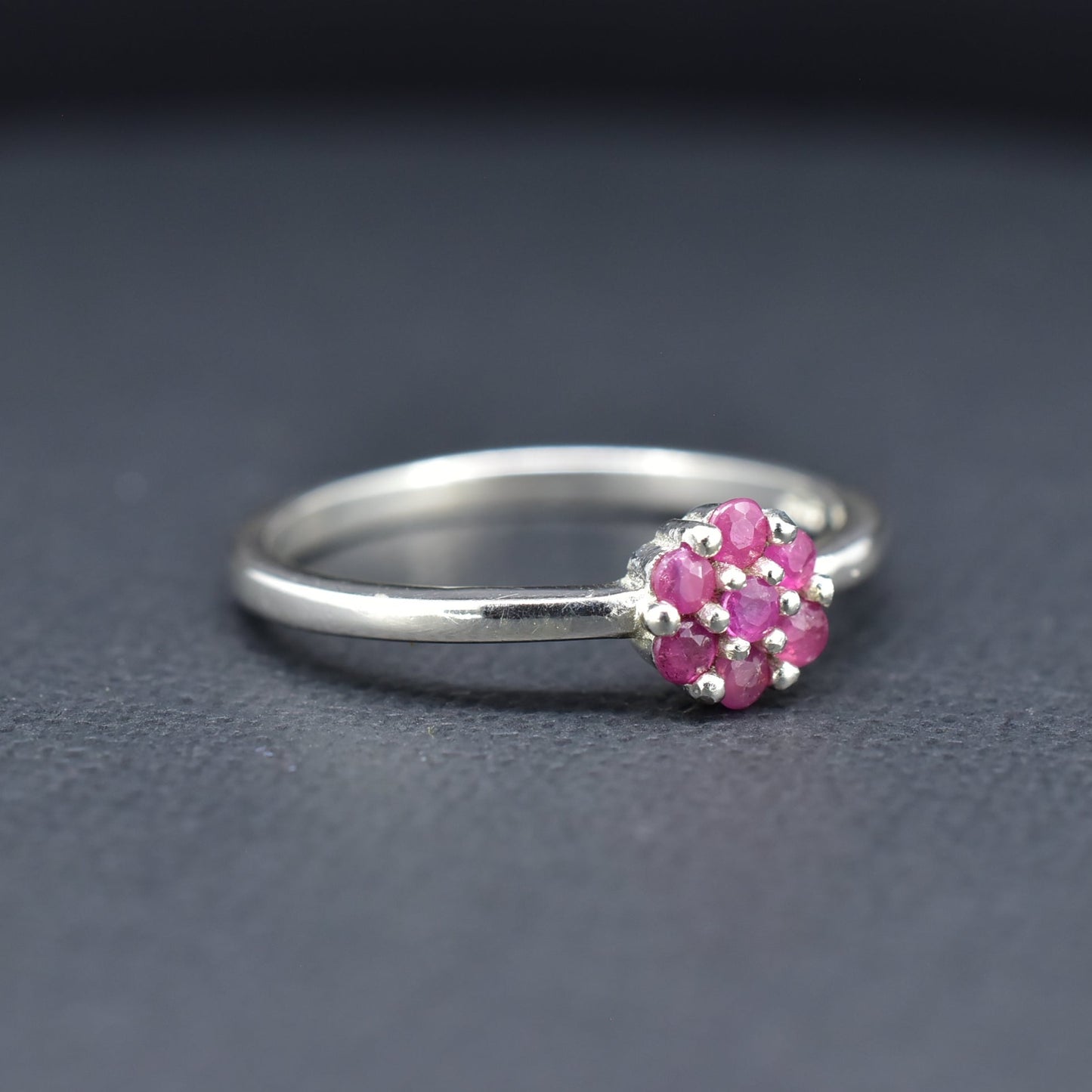 Ruby Silver Ring