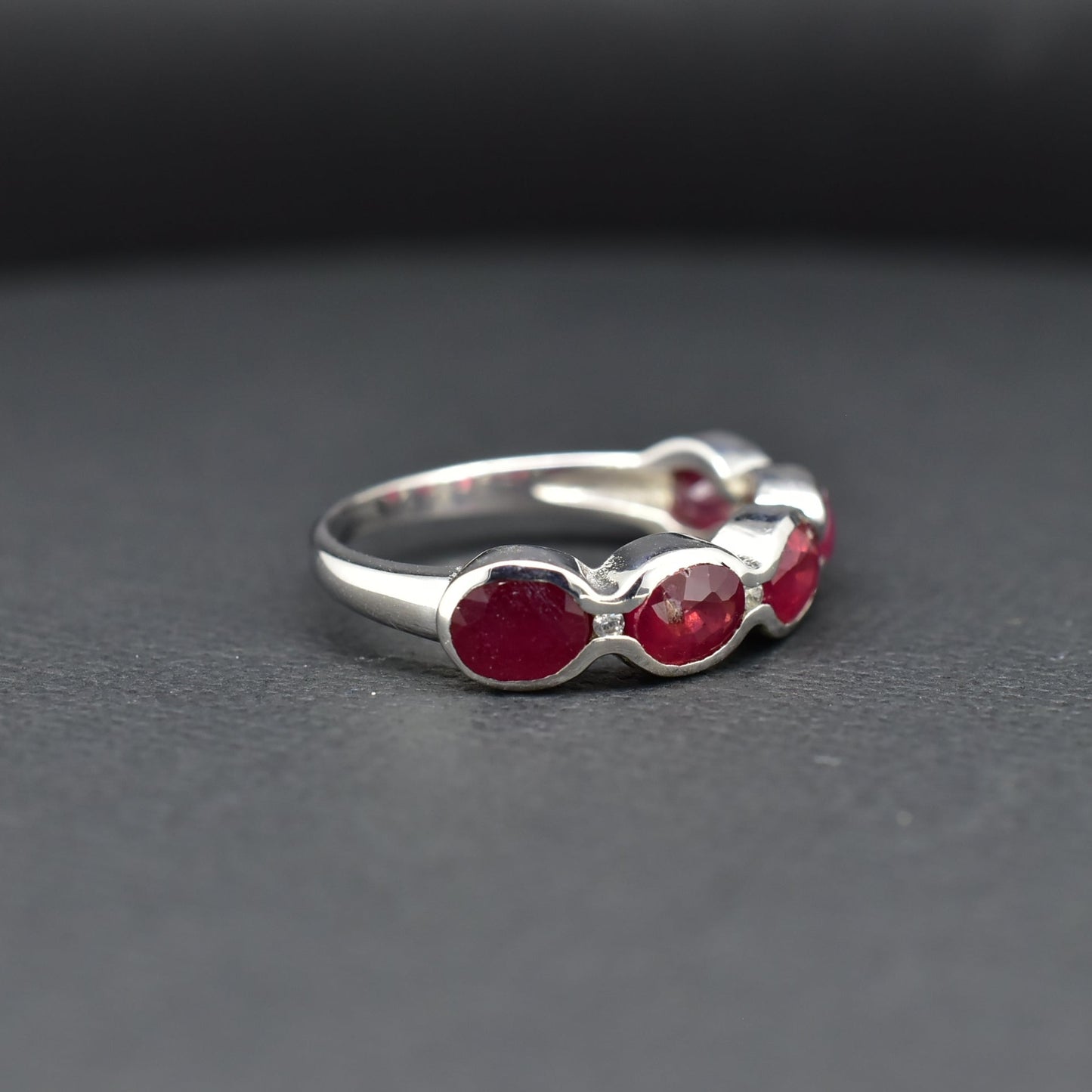 Ruby Silver ring