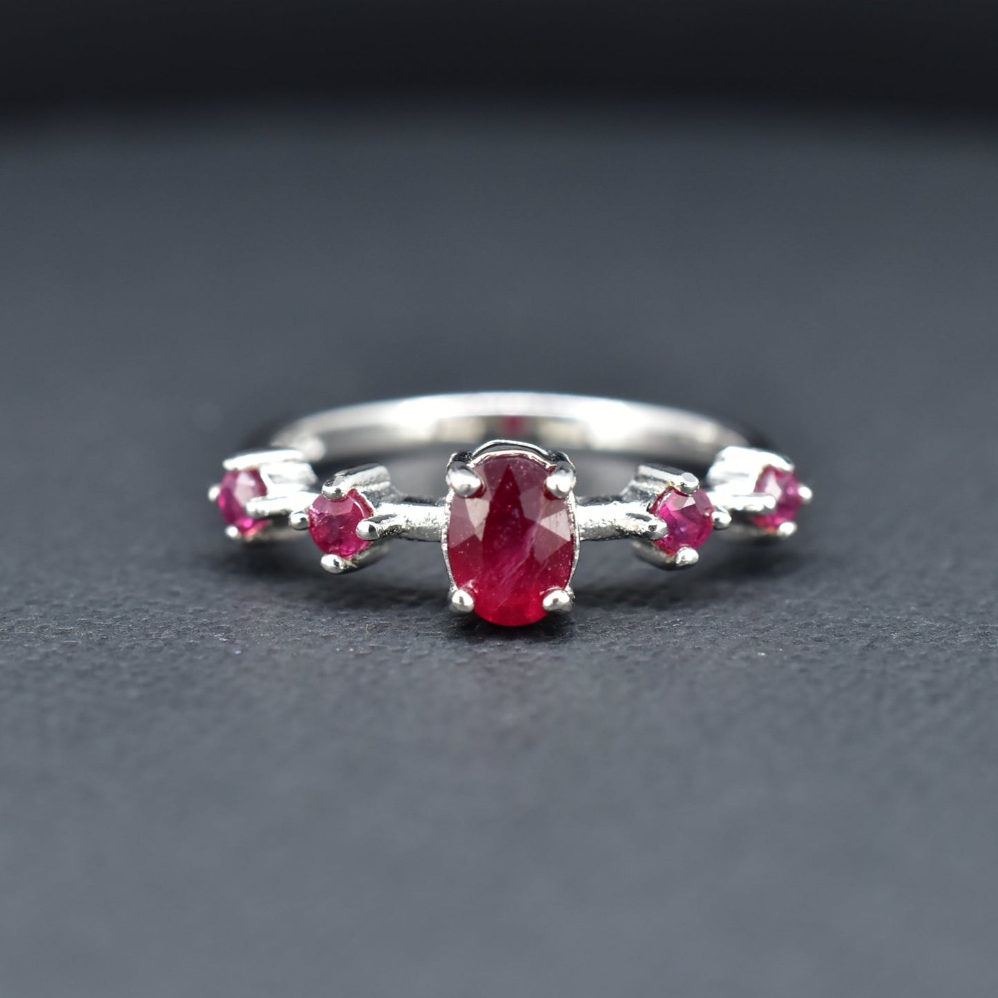 Silver Ruby Ring