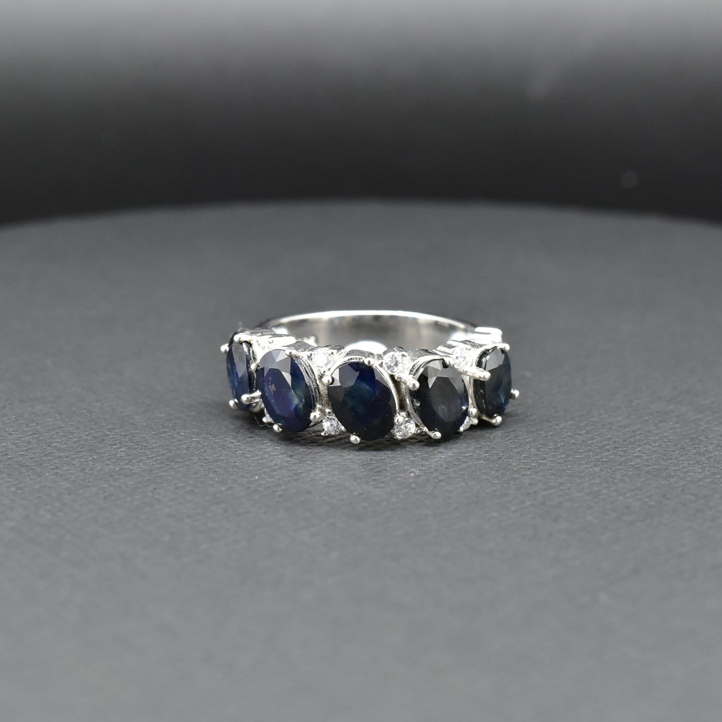 Sapphire silver ring