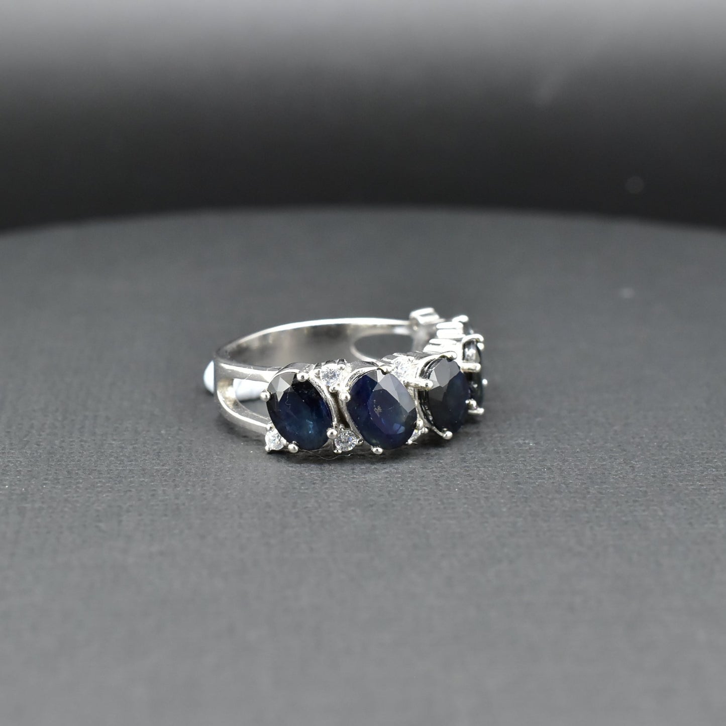 Sapphire silver ring