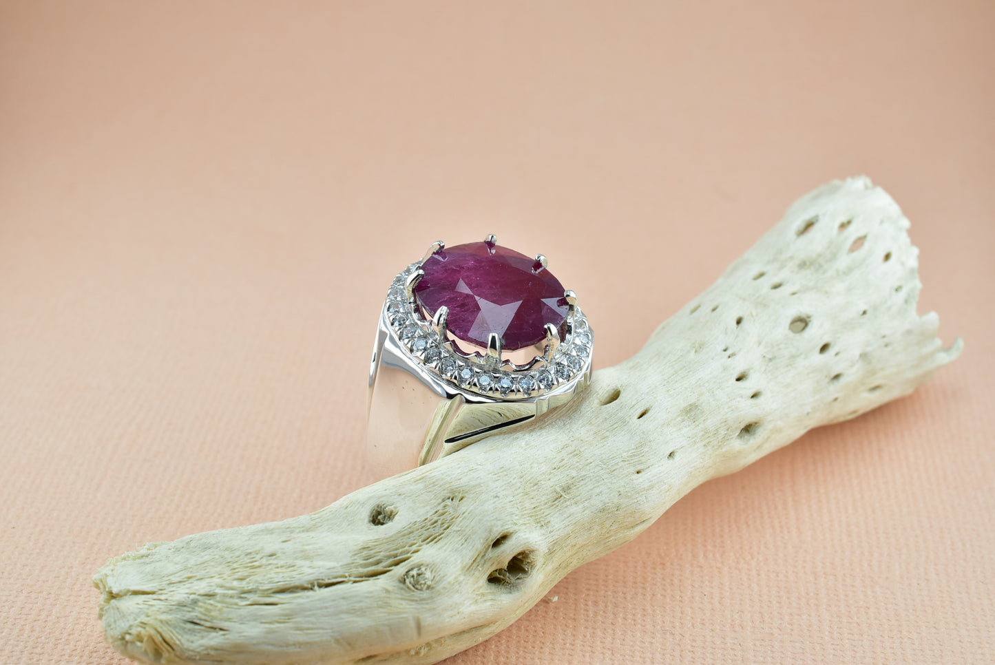 Ruby Silver Ring