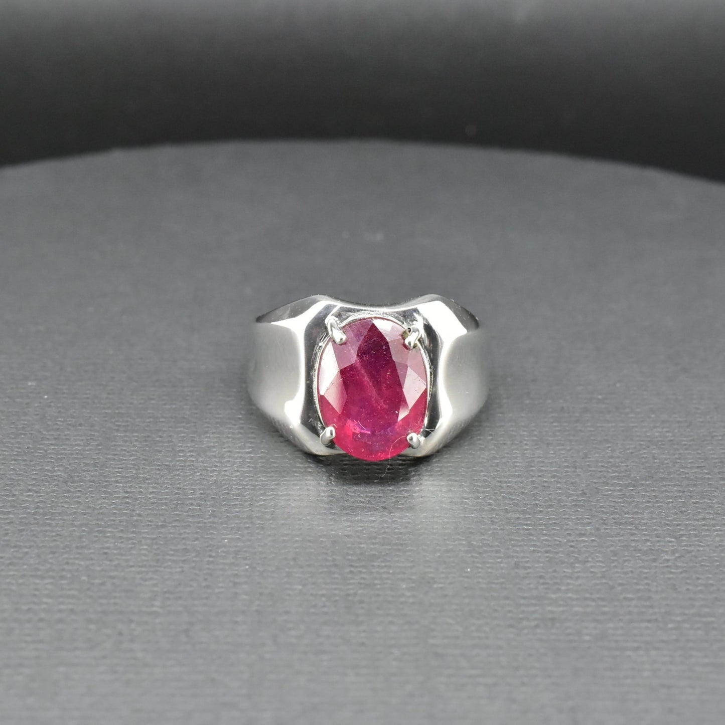 Ruby Silver Ring