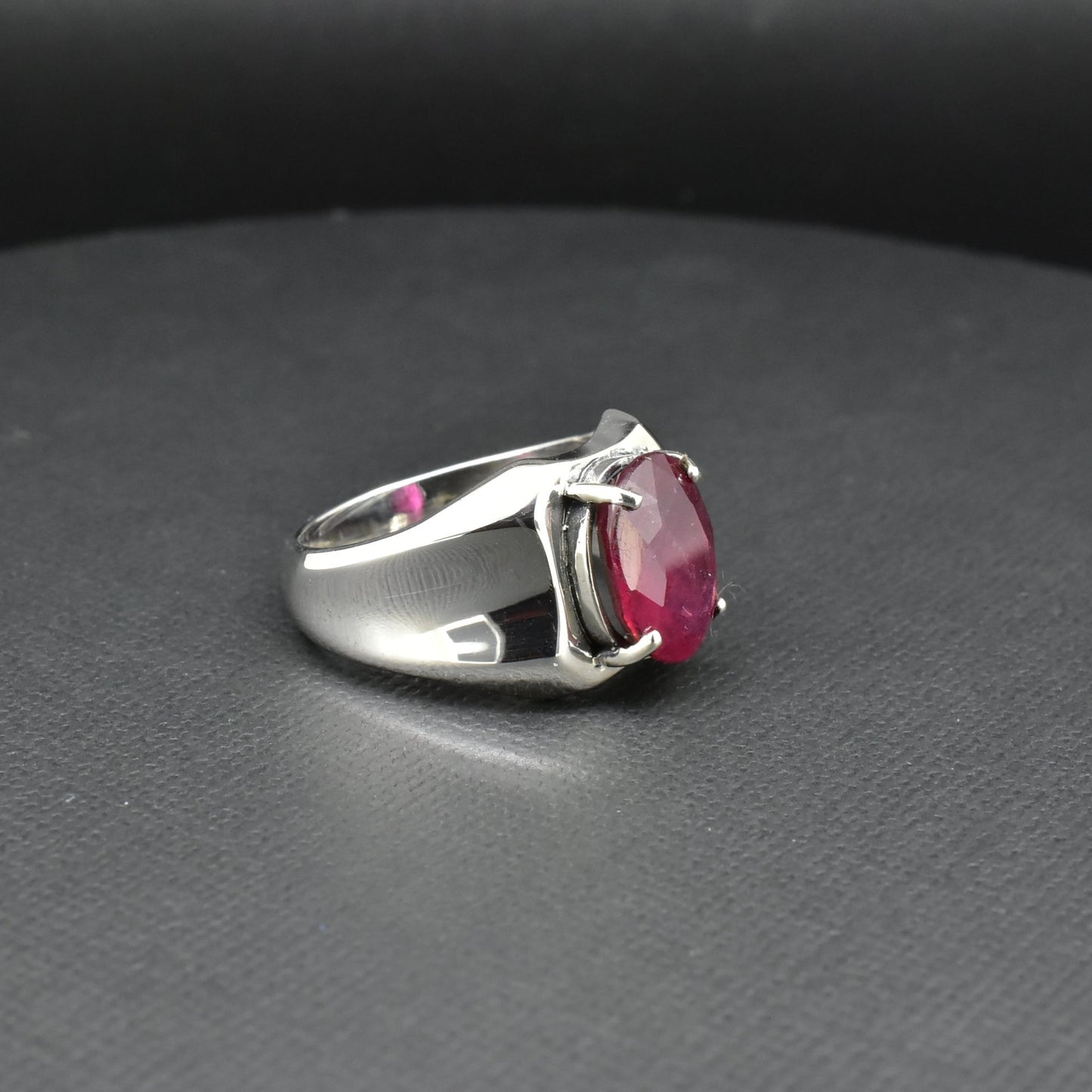 Ruby Silver Ring