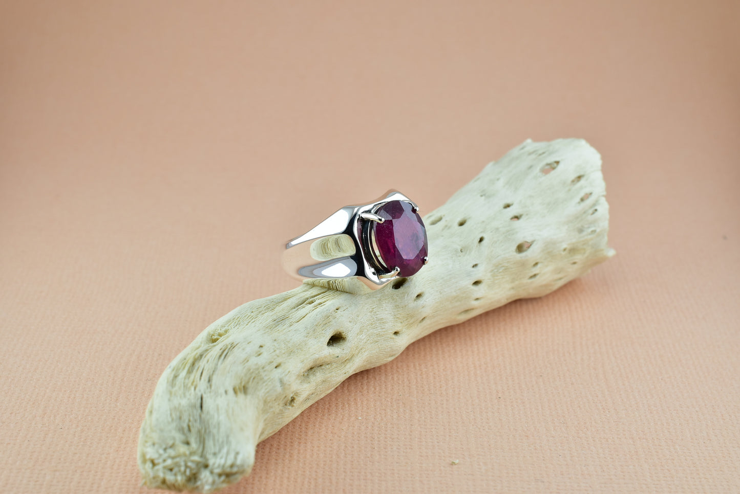 Ruby Silver Ring