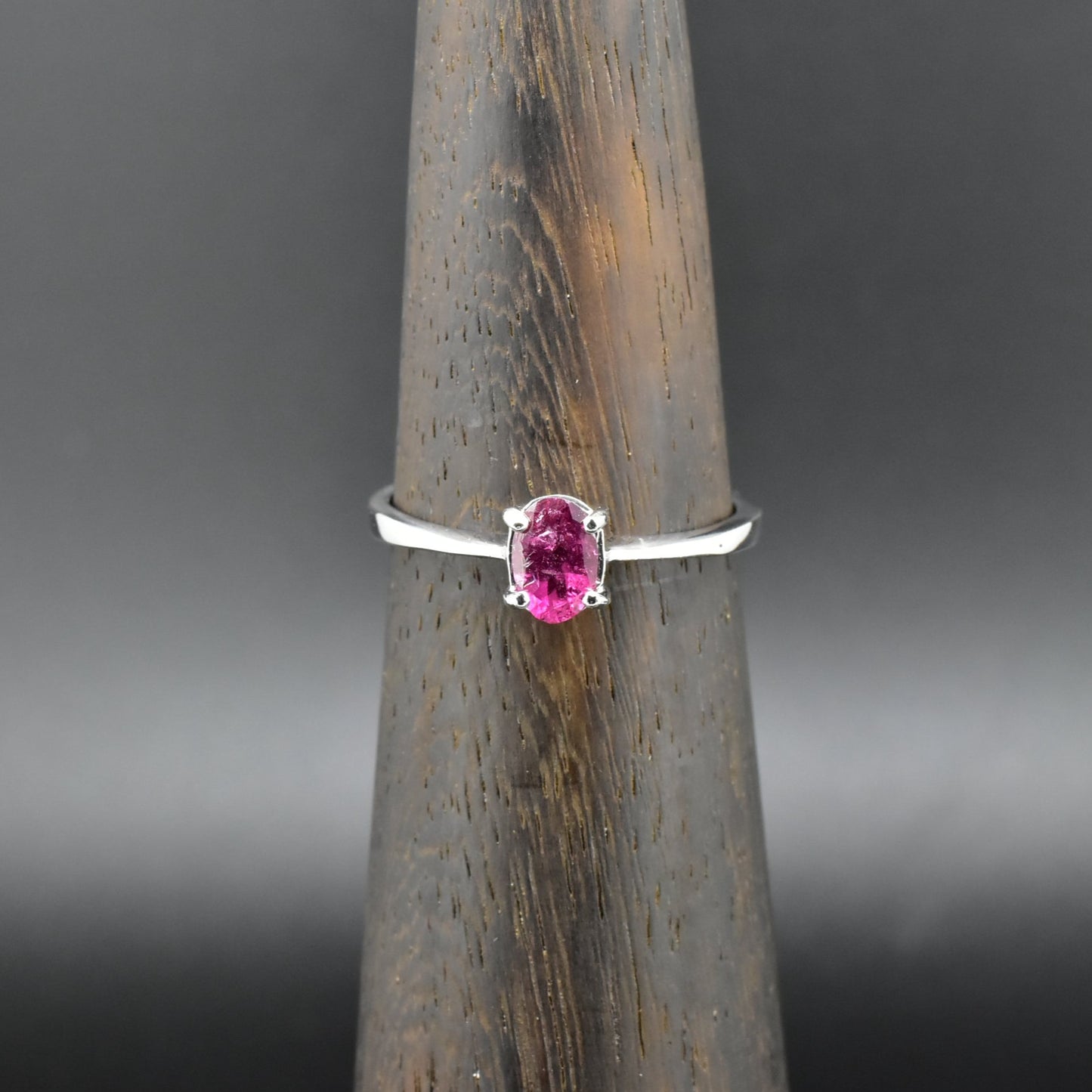 Garnet Silver Ring