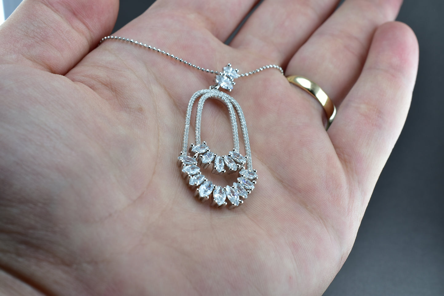 Cz Silver Pendant